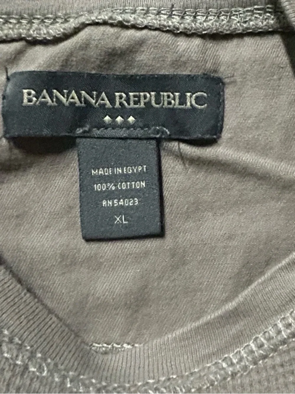 Men’s Banana Republic Brown Waffle Long Sleeve Cotton Shirt Size XL